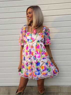 Colorful Sequin Dress